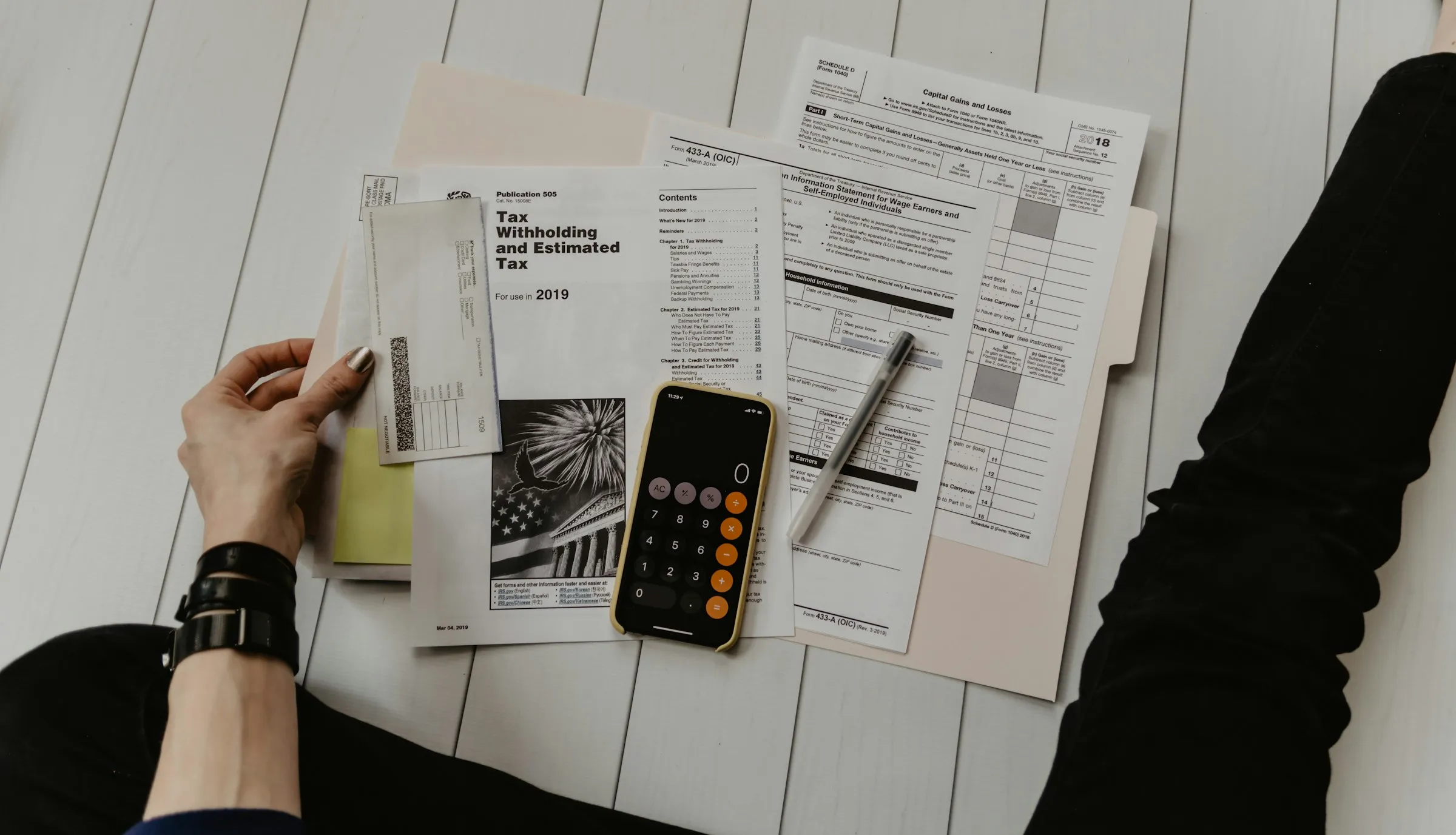 Running the numbers on a deal with a calculator
