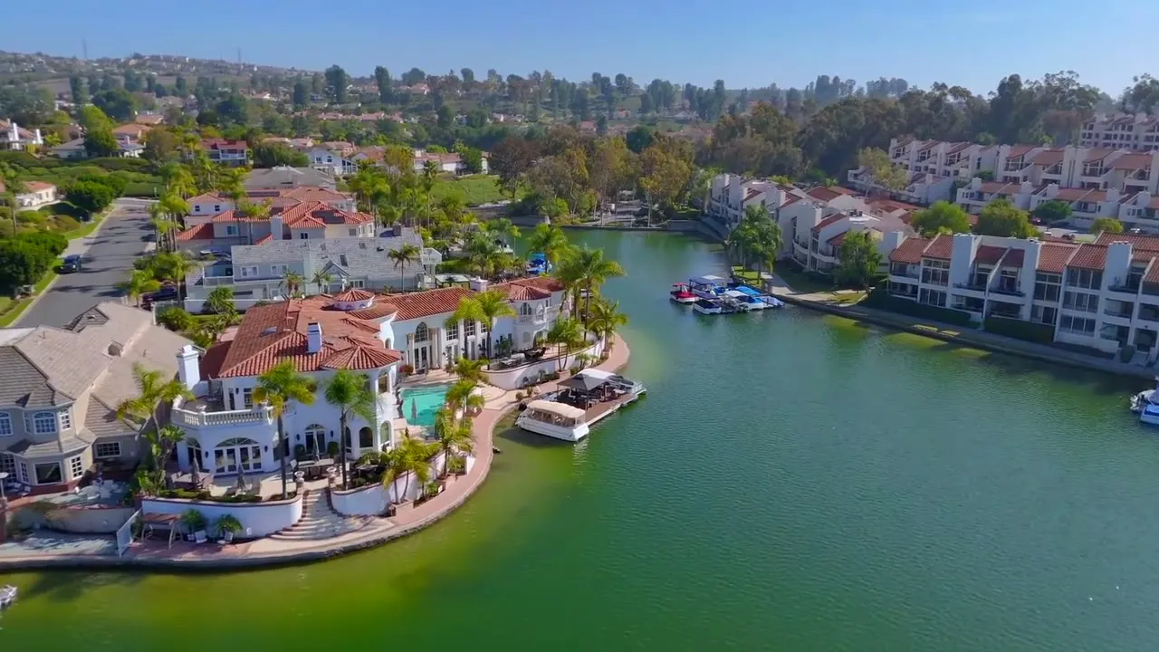 Aerial view of Lake Mission Viejo